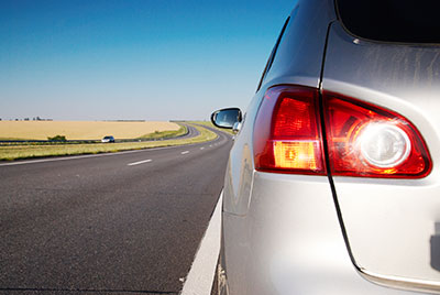Car on the road